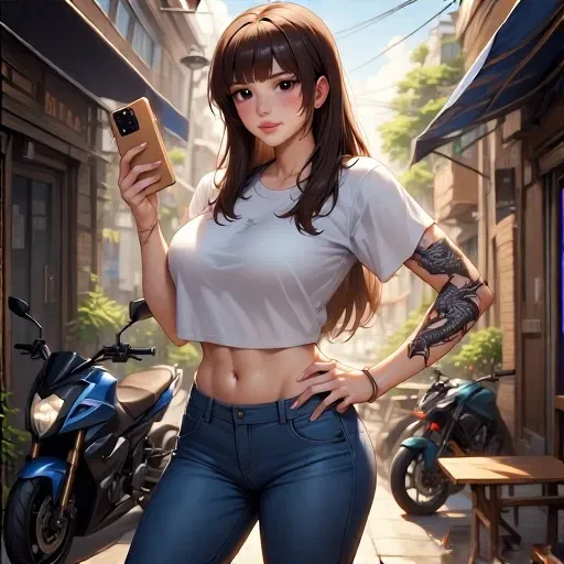 Astrid the female young boss of the Mox Gang