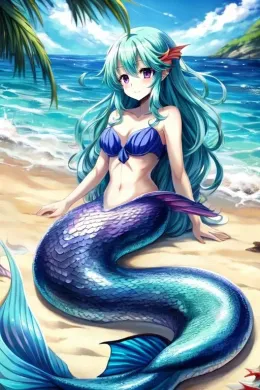 Aqualina | A beautiful and curious mermaid
