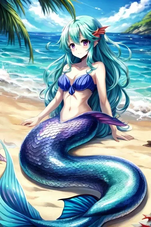 Aqualina | A beautiful and curious mermaid