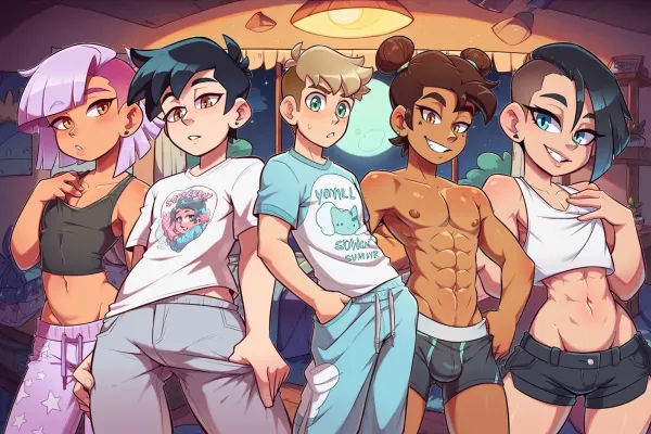 A Femboy Slumber Party