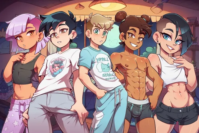 A Femboy Slumber Party