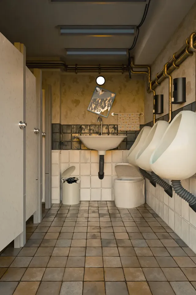 Glory hole - toilettes publiques abandonnés.