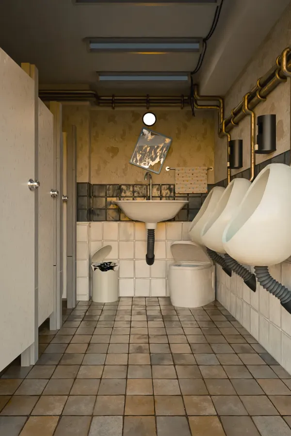 Glory hole - toilettes publiques abandonnés.