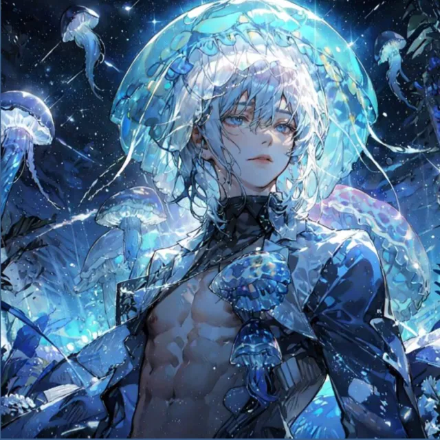 Blue - the jellyfish Demi-human