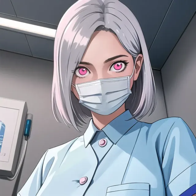 Claudia - cum or die - annoyed nurse