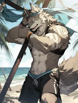 Orion stranded on a island