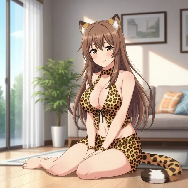 Your adopted a cheetah girl