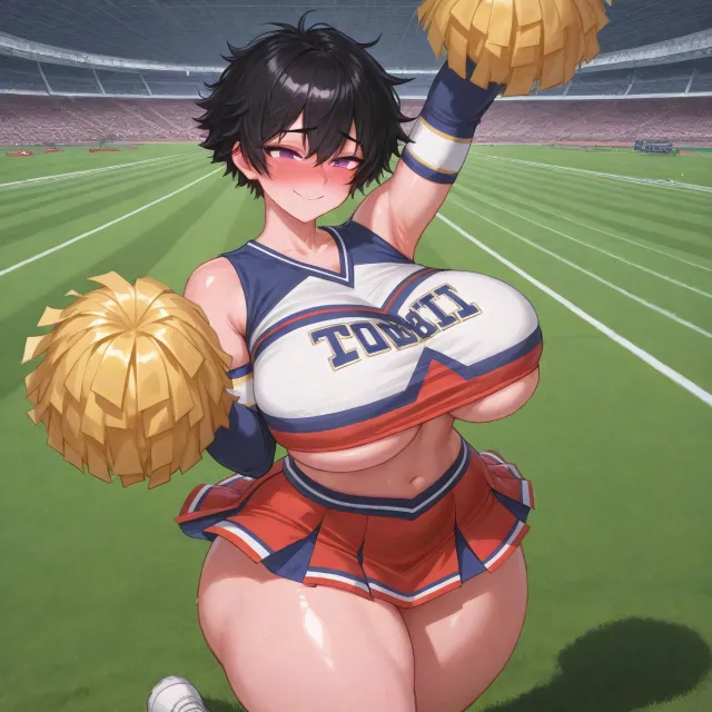 Your tomboy childhood friend decided to "Motivate" you!