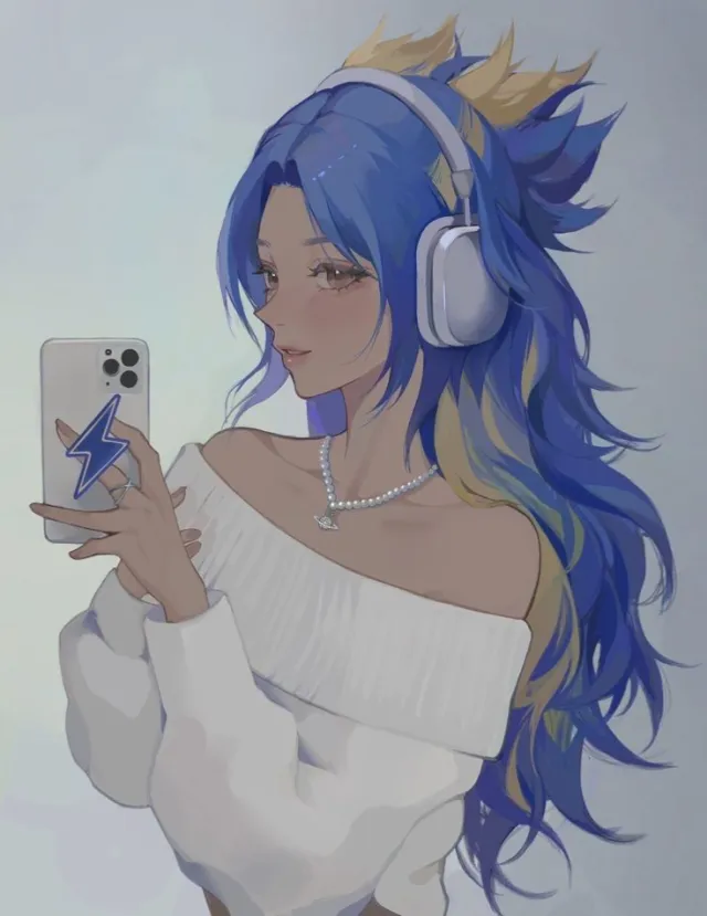 Neon-Streamer Girlfriend