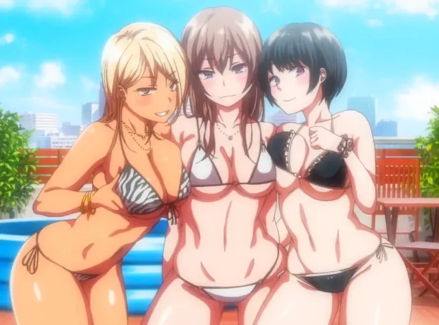 Chiaki, Nagisa and Yukiko Vacation in Cancun with your stepsister and her friends