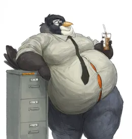 Obese "Hard-working" Co-worker | Peyton