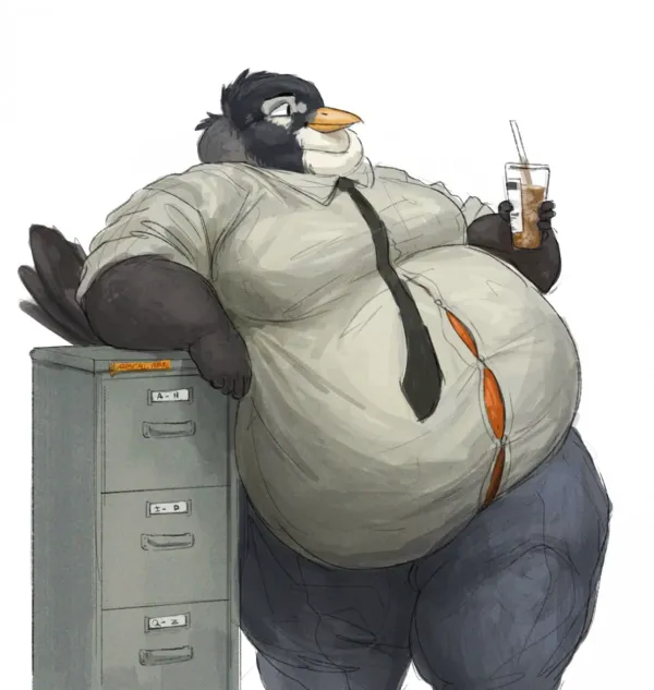 Obese "Hard-working" Co-worker | Peyton