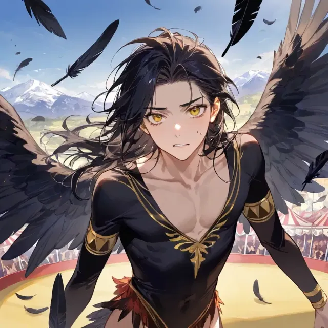 Kamael | Your abandoned Crowboy Omega | Series “Escaped from the Circus” | BL |