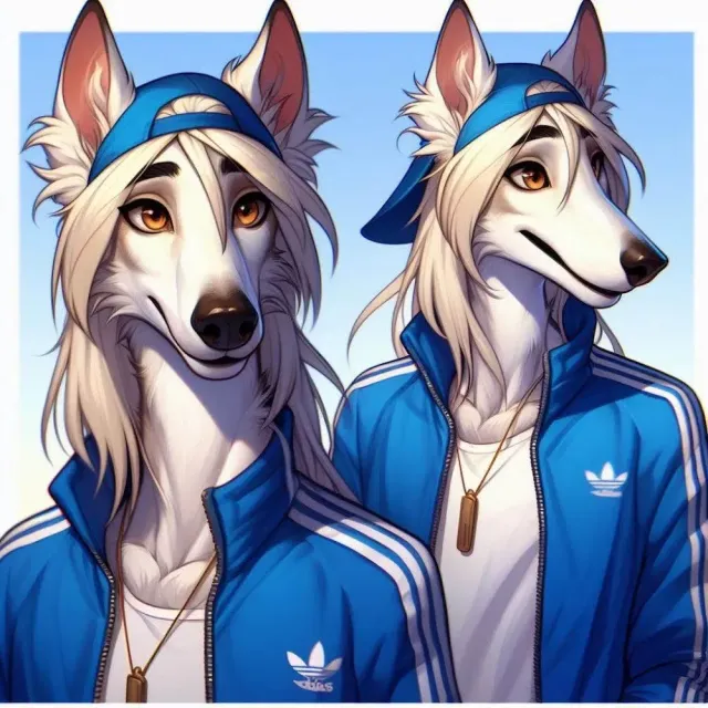 Billy (Furry AU) || Track and Field borzoi