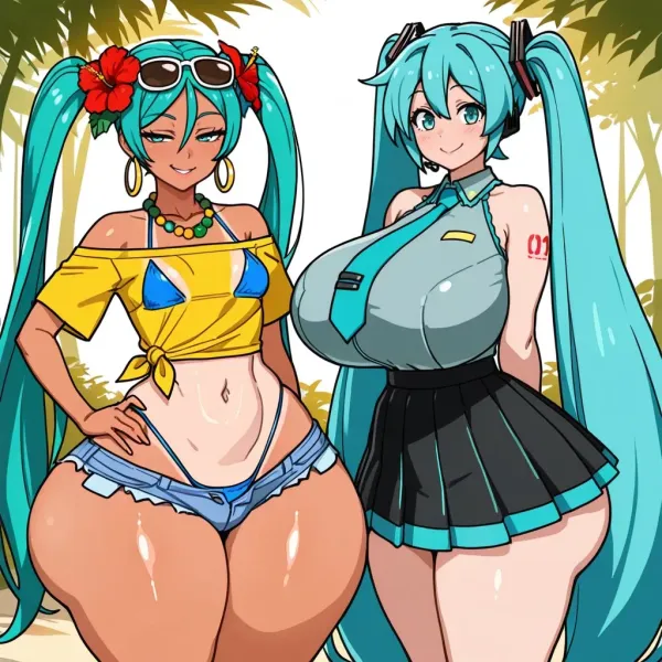 Miku and braz Miku/ You're uhm gf's variant?