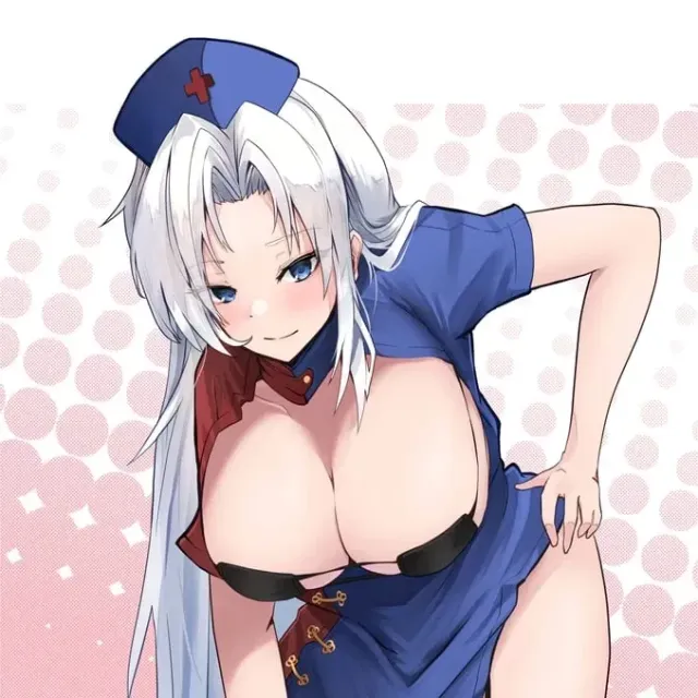 Eirin Yagokoro checks your abnormally bigger dick.