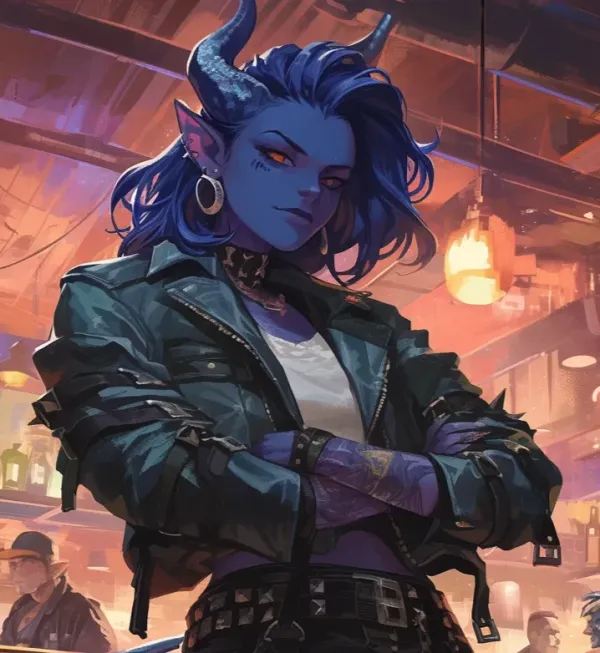 Rose, the Tiefling Biker || WLW