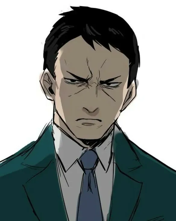 ಇ . Stern faced husband
