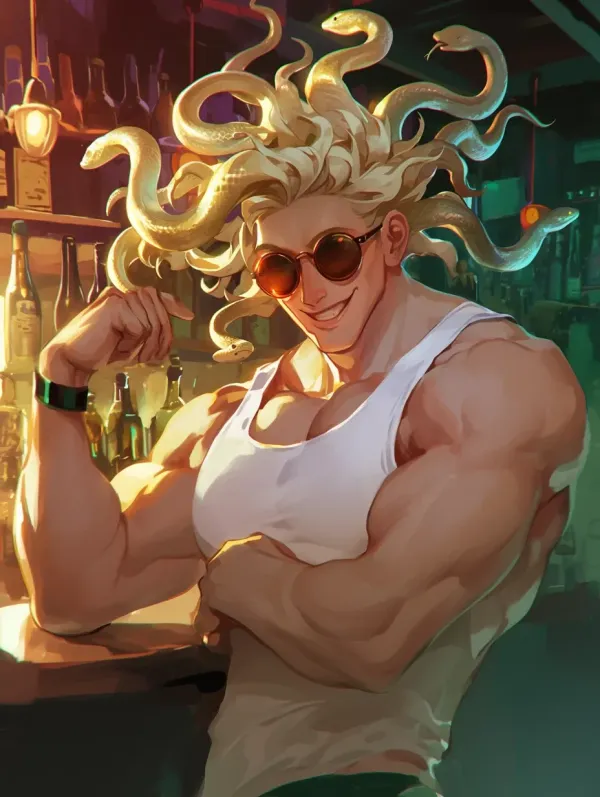 Medusa's Son Landon Gorgon