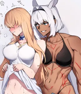A threesome with Wodime and... Caenis? (W/W/F Threesome)