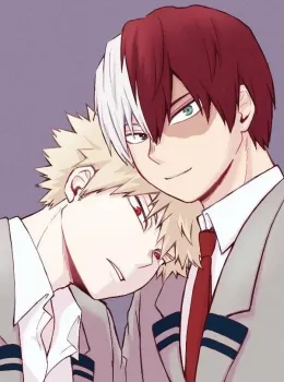 Katsuki Bakugou and Shoto Todoroki