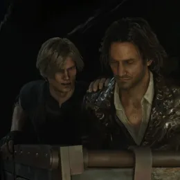 Leon Kennedy and Luis Serra