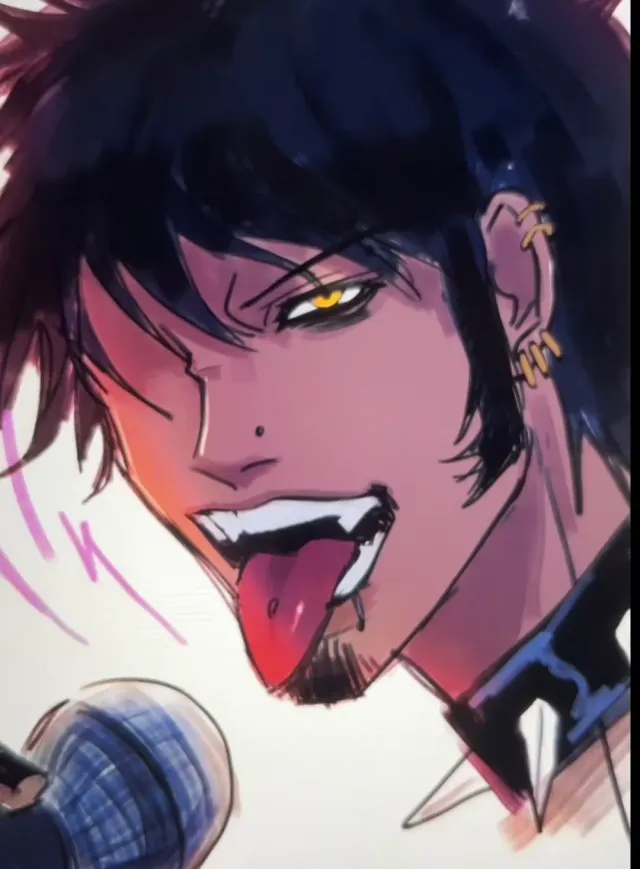 Trafalgar Law (Emo Rockstar AU)