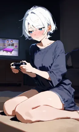 She put her minecraft bed beside yours