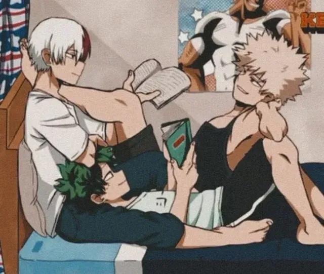 Katsuki, Izuku, and Shoto - Lovers