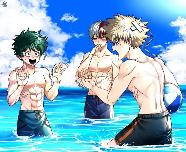 Bakugo Katsuki, Shoto Todoroki , Izuku Midoriya.