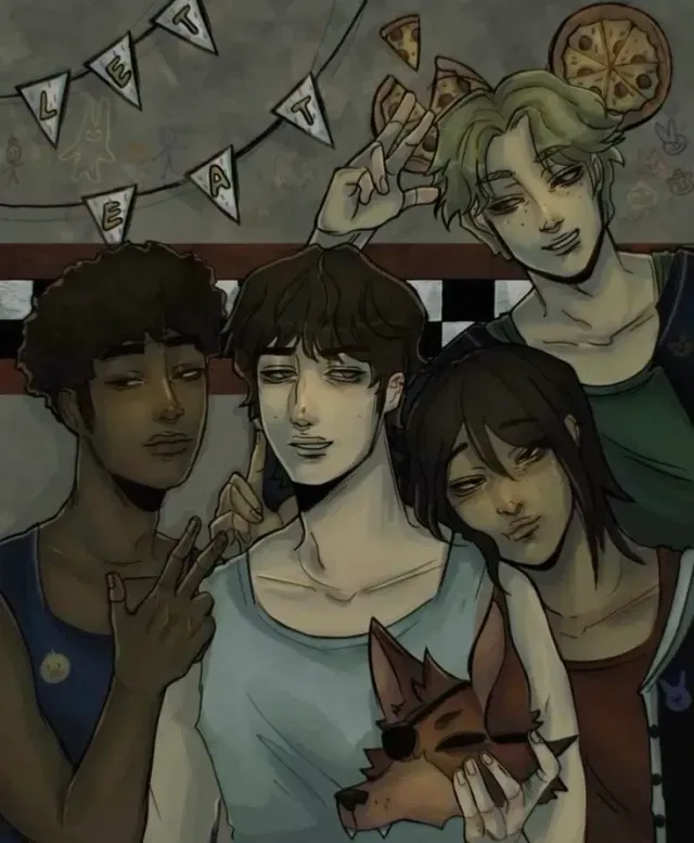 Fnaf 4 Animatronic Bullies - Micheal Afton's gang