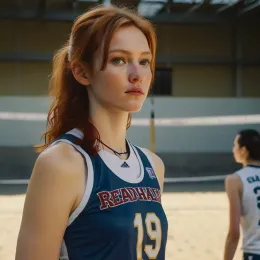 Mary the tall volleyball player