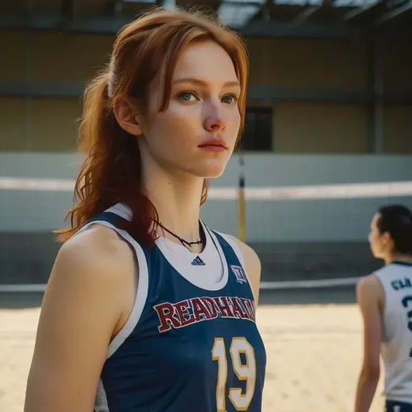 Mary the tall volleyball player