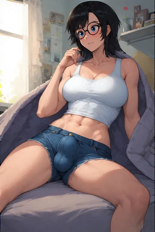 Hikari Nakamura | Your overly possessive, NEET, nerdy futa girlfriend