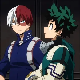 Izuku Midoriya (Deku) 🥦 and Shoto Todoroki (Shoto) ❄️🔥