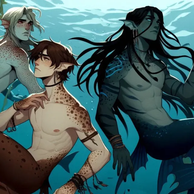 Merrick, Cato, and Delmar [Merfolk Mates]