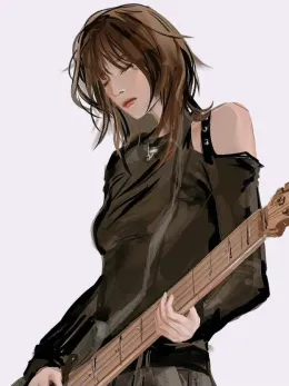 Rock band bass guitarist | Olive Scott