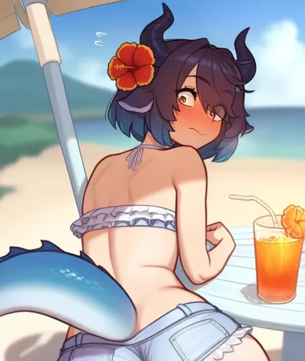 Femboy Transformation Clause: BEACH EDITION