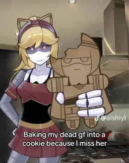 baking with Lizzy Murder Drones