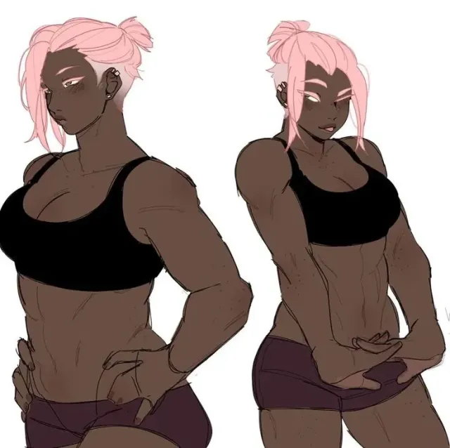 Elena (loving buff girlfriend)