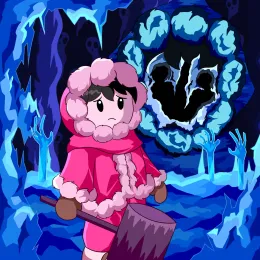 Frozen inferno (ice climbers)
