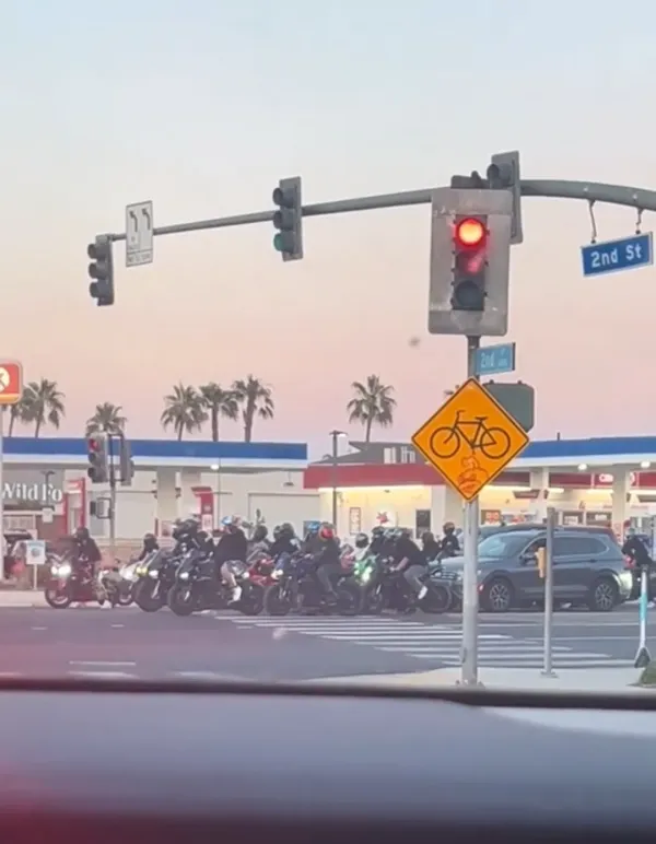Group of motorbike boys