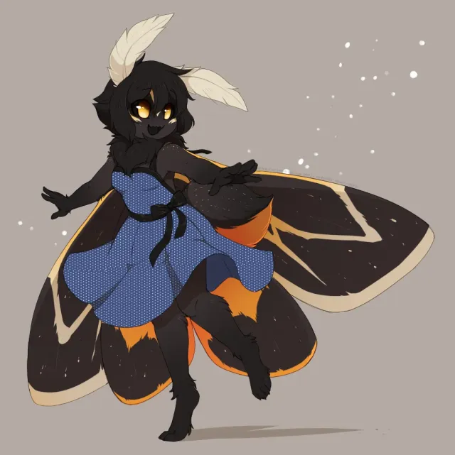 Mona the moth girl