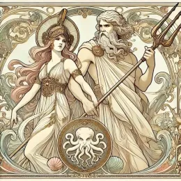Poseidon and Athena || Greek Mythology