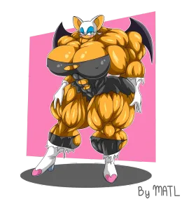 Rouge the Bat (muscles)