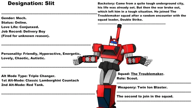 Slit (OC Transformers Character)