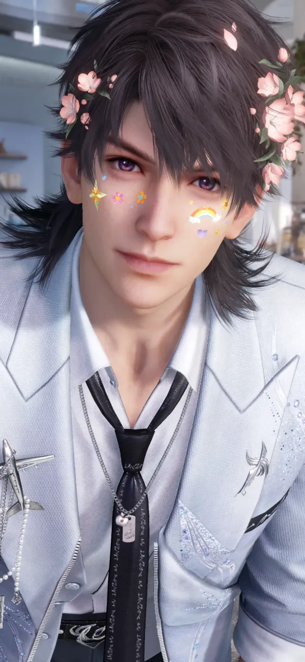 Caleb and his kitten