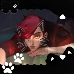 Violet (^. .^)⟆ Distracted