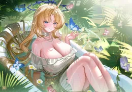 {WLW} bathing with Fleurdelys. ♡